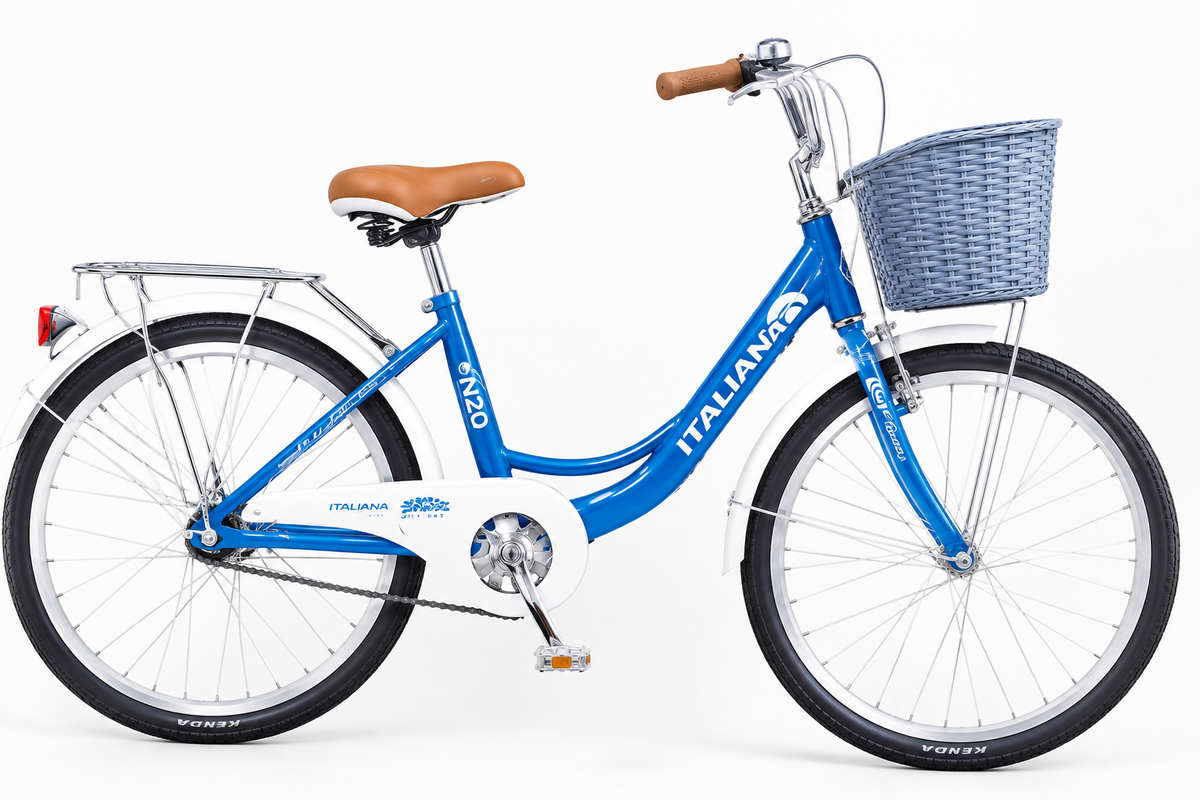 Vélo de Ville N20 Réf. 7799 – Panier Avant, Porte-Bagages & Design Élégant