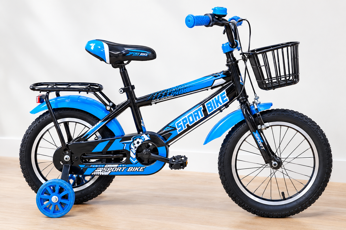 Vélo Enfant Sport Bike FN23B01 12 Pouces – Avec Roulettes & Panier