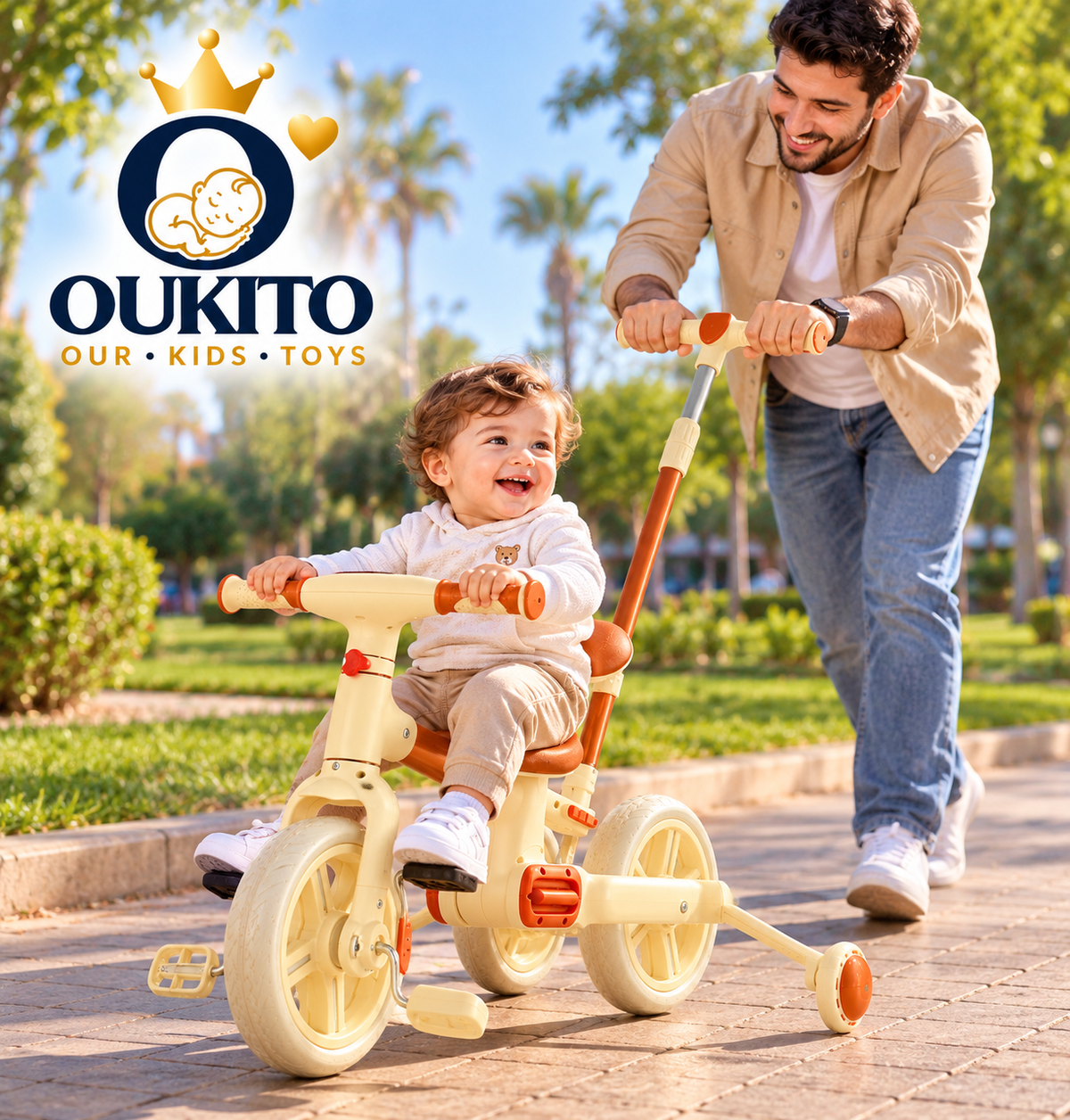 Tricycle Évolutif Bébé OUKITO