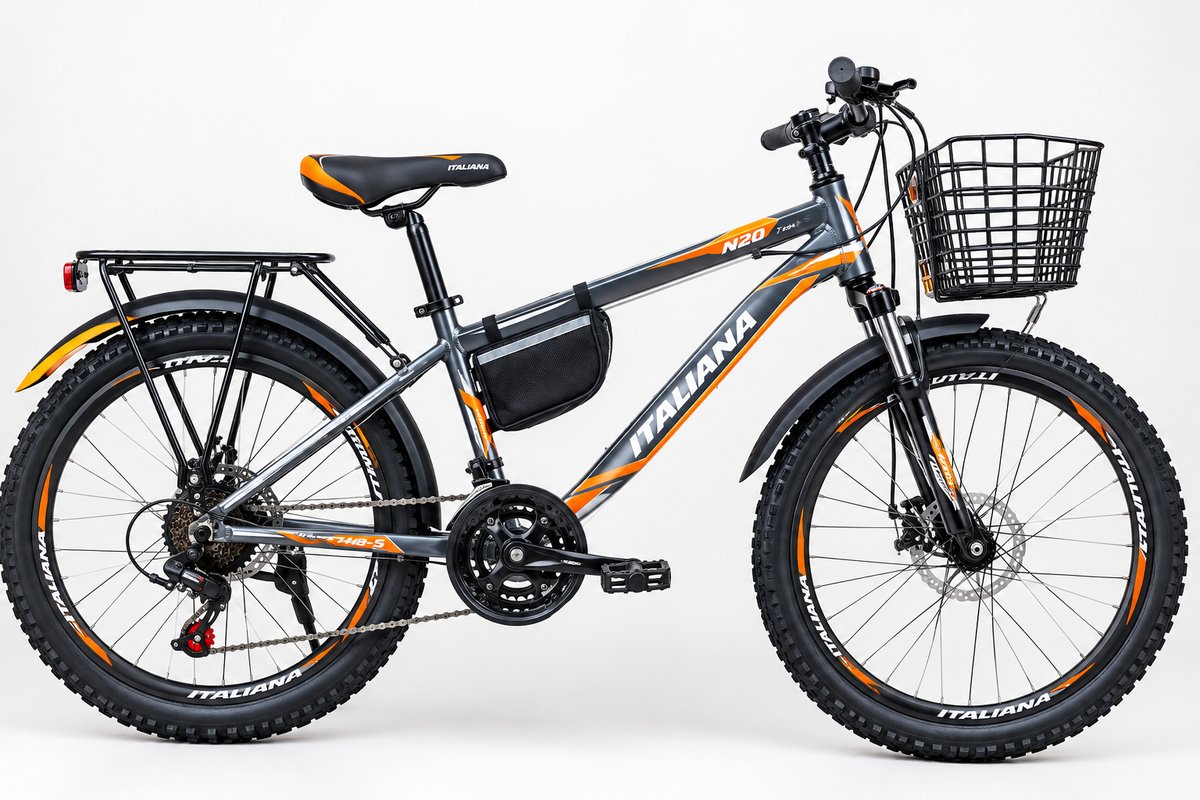 Vélo Tout Terrain, Freins à Disque, Vitesses & Panier