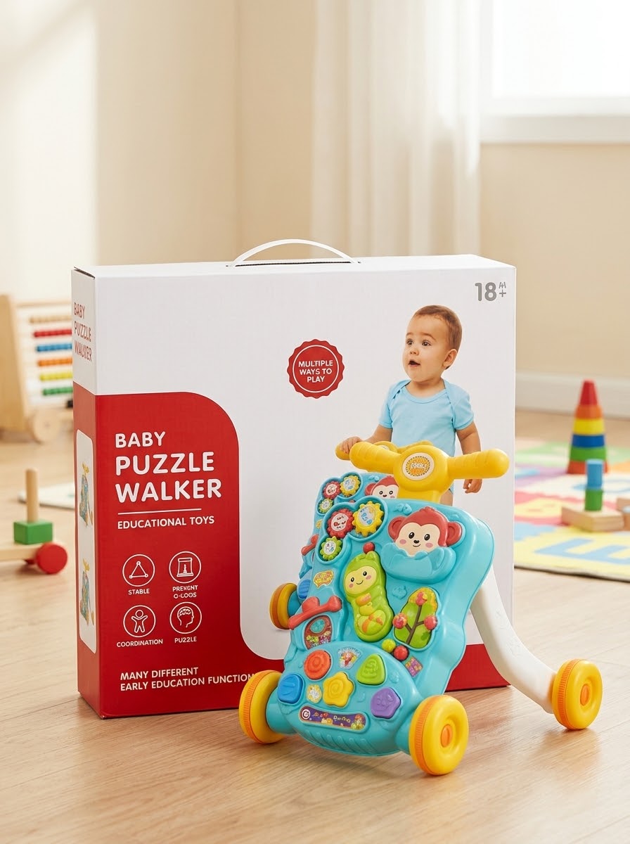 Trotteur Bébé Éducatif et Musical OUKITO