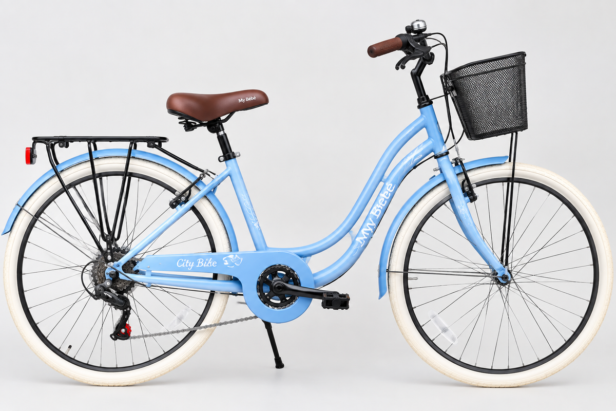 Vélo de Ville N28 – Réf. 8168, Cadre Confort & Roues Aluminium