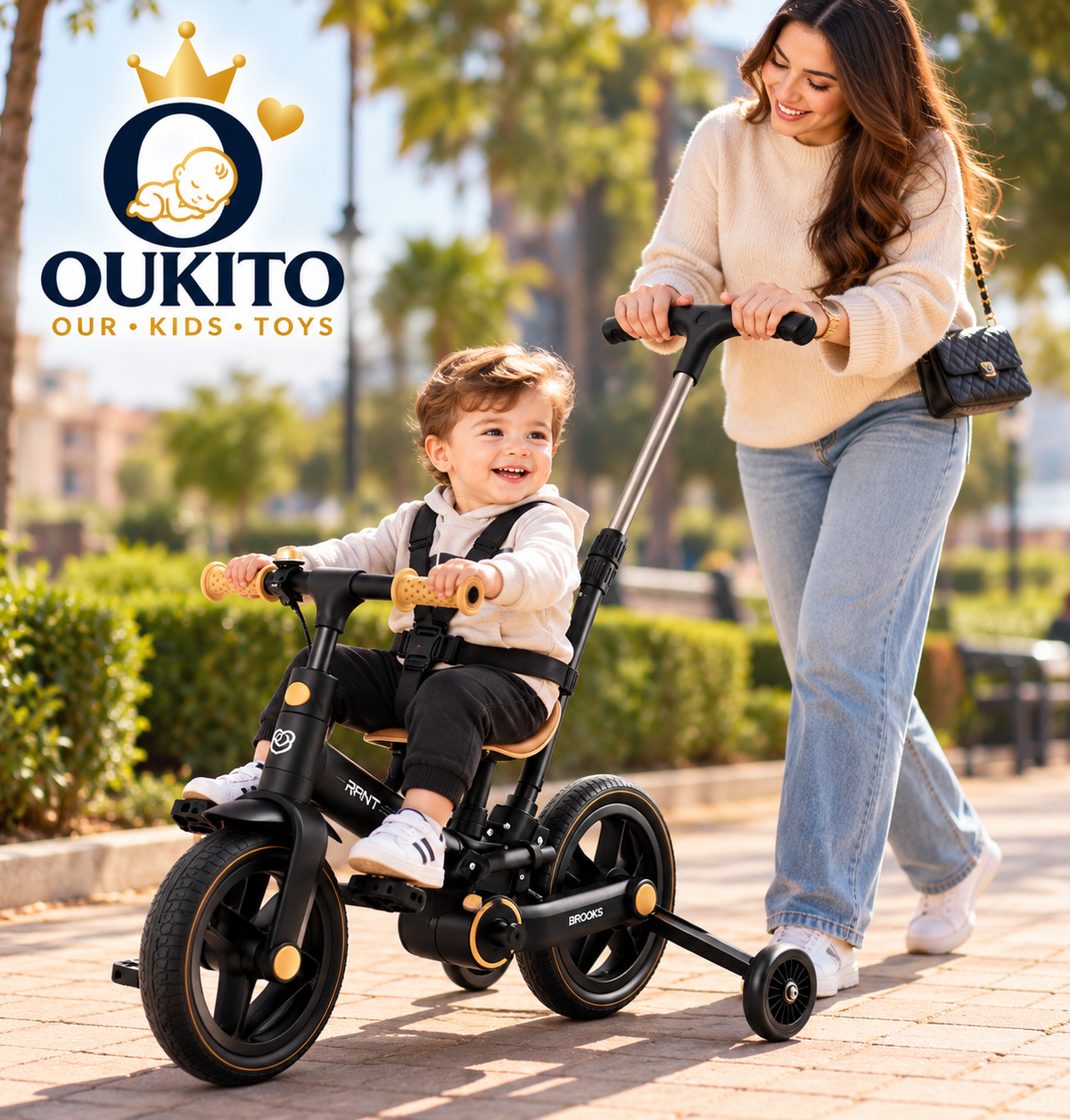 Tricycle Bébé Évolutif OUKITO