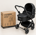 Poussette Bébé MonBébé BST.360 – Nacelle Confort Noir